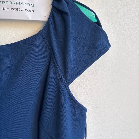 Sz12 Diane von Furstenberg French Blue Midi Sheath Dress - EUC - Picture 5 of 14